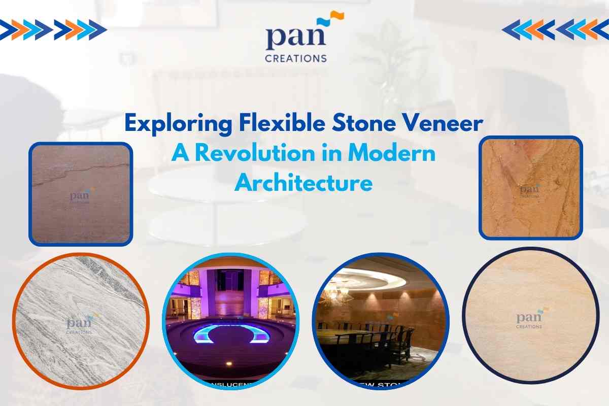 Flexible stone veneers