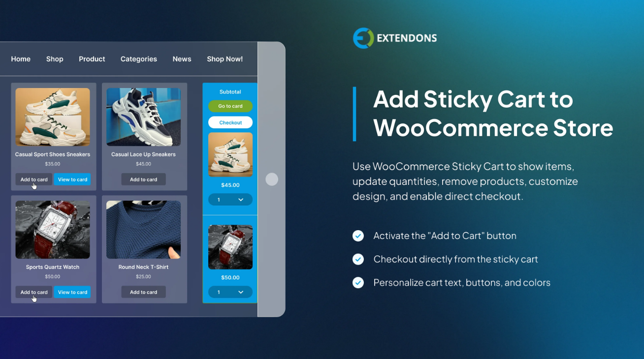 woocommerce side cart