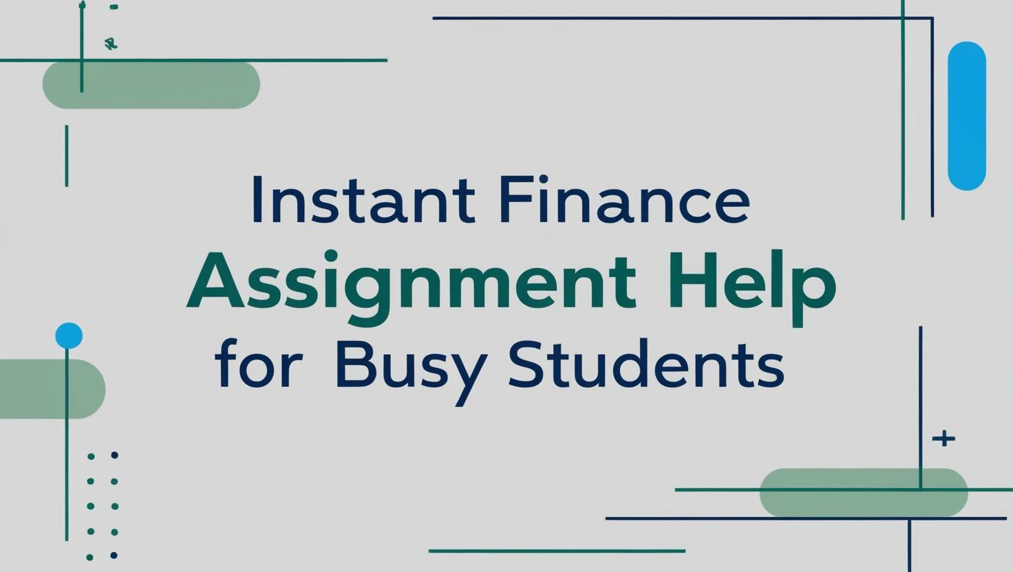 finance assignment help