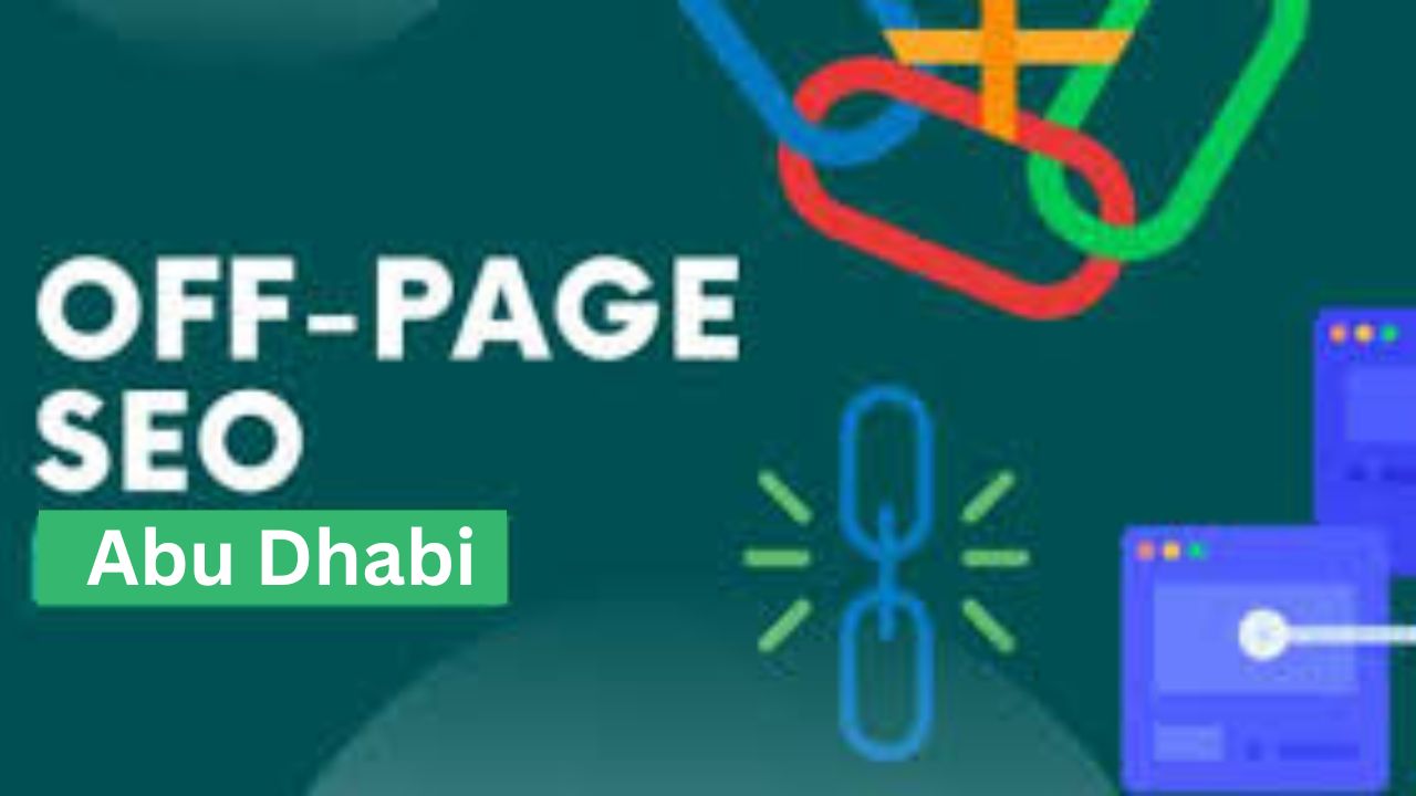 Off-Page SEO in Abu Dhabi - Illustration of link building and digital marketing strategies.