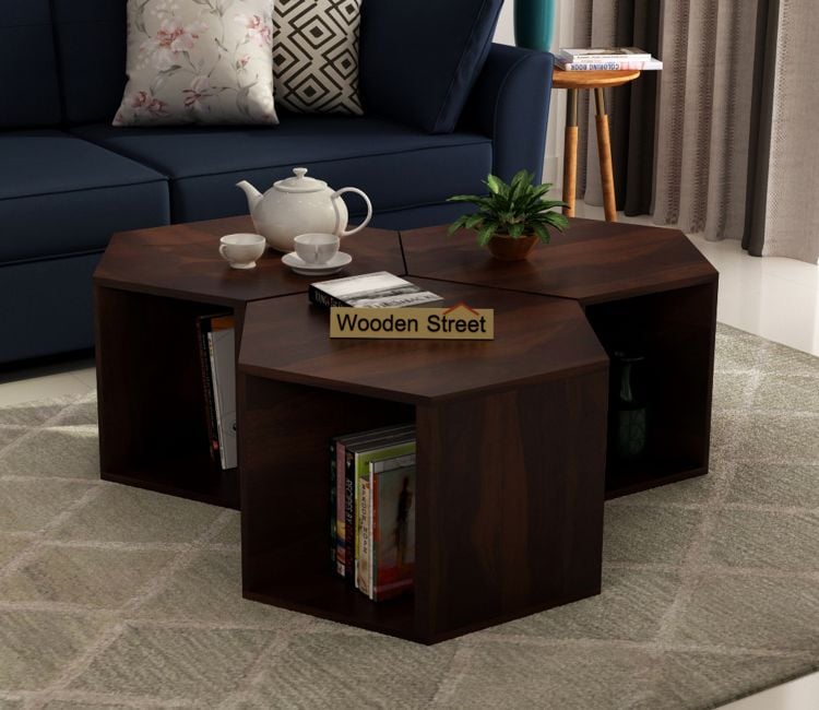 wooden coffee table