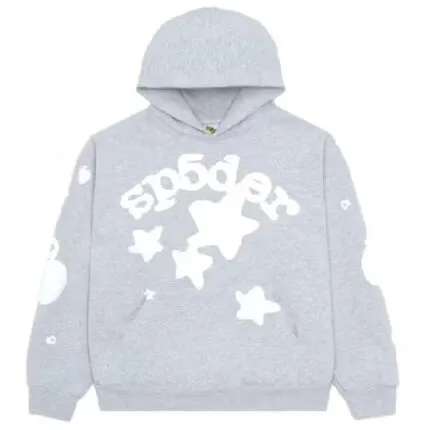 Blue SP5DER Hoodie is a standout piece