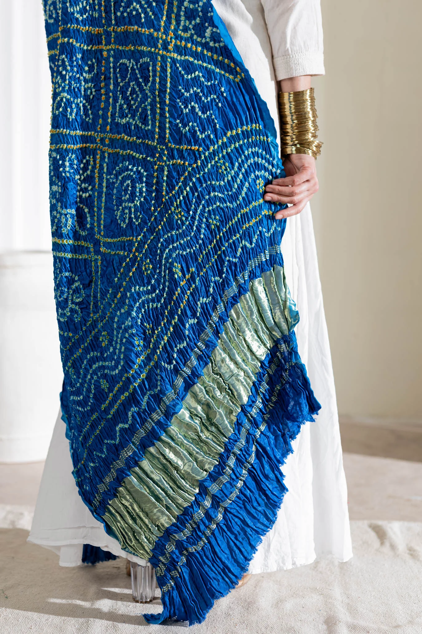 modal silk bandhani dupatta