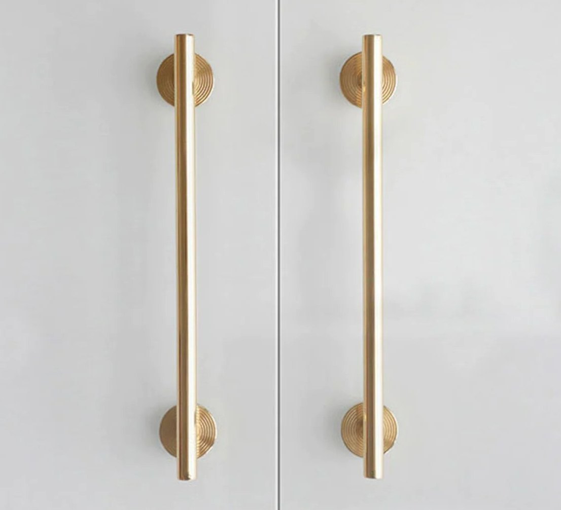 knurled handles, knurled brass hardware