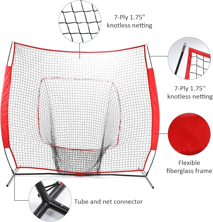 softball hitting practice net