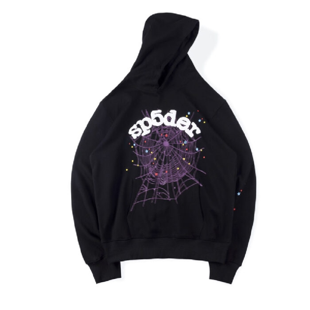 Black Sp5der Hoodie is a unique and bold piece